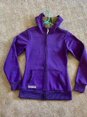 Burton Purple Full-Zip Hooded DRYRIDE Jacket — Size S